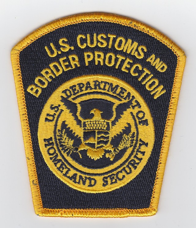 US 003 U.S. Customs and Border Protection Color black-yellow