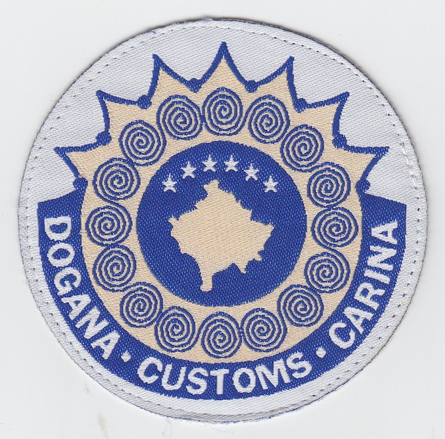 KV 001 Kosovo Customs withe Patch from T-Shirt